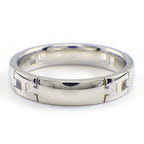 Hermes Ring Ever Herakles Wedding Band 18k White Gold — view 2