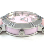 Tiffany & Co Watch Atlas Heart Date Roman Index Pink Dial SS Ceramic Satin — view 2