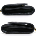Chanel Tune Clutch Patent Leather Black Gold — view 3