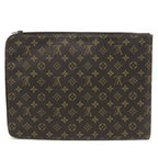 Louis Vuitton Clutch Posh Documan Monogram Canvas Brown — view 2