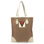 Louis Vuitton Tote Tangier Leather Canvas Beige
