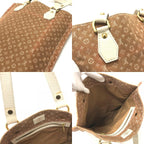 Louis Vuitton Tote Tangier Leather Canvas Beige — view 8