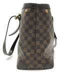 Louis Vuitton Shoulder Bag Hampstead MM Damier Canvas Ebene Brown — view 4