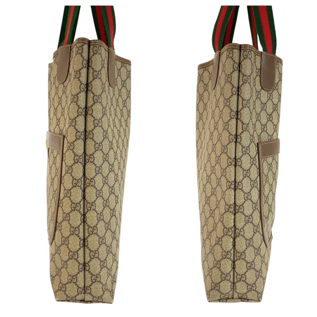 Gucci Sherry Line Beige GG Supreme Canvas 002 58 Tote Shoulder Bag — view 7