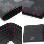 Louis Vuitton Portefeuille Calf Damoflage Black Canvas Noir Wallet — view 6