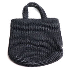 Prada Small Crochet Tote Black — view 2