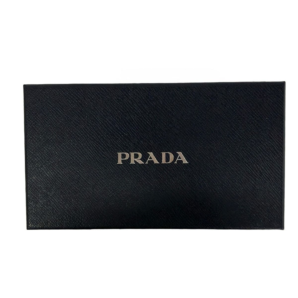 Prada Wallet Black Hibiscus Inside Multicolor Leather — view 7