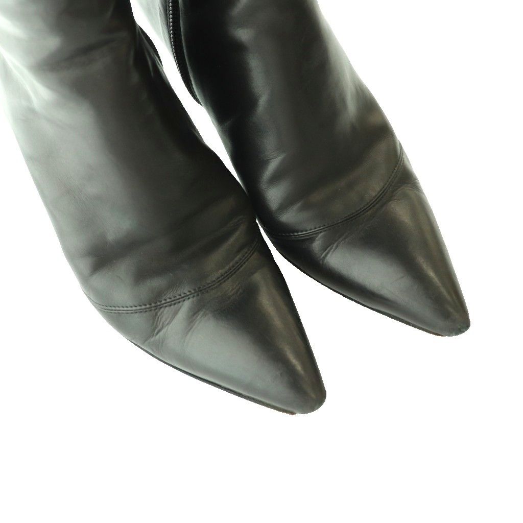 Louis Vuitton Long Boots Heels Leather 35.5 Black SS — view 3