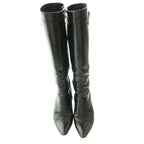 Louis Vuitton Long Boots Heels Leather 35.5 Black SS — view 5