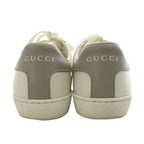 Gucci Interlocking Sneakers Shoes Perforated Leather 35 White — view 3