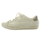 Gucci Interlocking Sneakers Shoes Perforated Leather 35 White — view 2