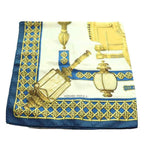 Hermes Carre 90 Feux de Route Carriage Lantern Scarf Silk Multicolor Blue — view 2