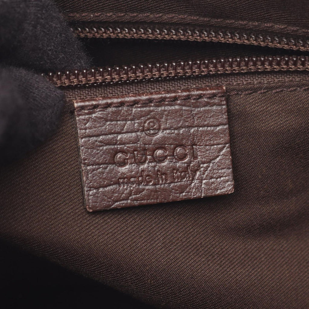 Gucci Shoulder Bag GG Supreme Beige Canvas Leather — view 4