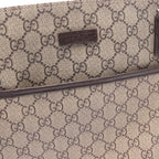 Gucci Shoulder Bag GG Supreme Beige Canvas Leather — view 7