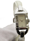 Gucci Watch Analog 2 Hand Quartz Beige Silver