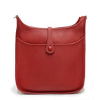 Hermes Evelyne 3 Trois PM Made Togo Red Silver Shoulder Bag — view 2