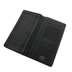 Louis Vuitton Taiga Porte Valle Carte Cles Billfold Wallet Bifold Leather Black — view 6