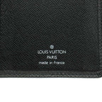 Louis Vuitton Taiga Porte Valle Carte Cles Billfold Wallet Bifold Leather Black — view 3