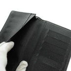 Louis Vuitton Taiga Porte Valle Carte Cles Billfold Wallet Bifold Leather Black — view 8