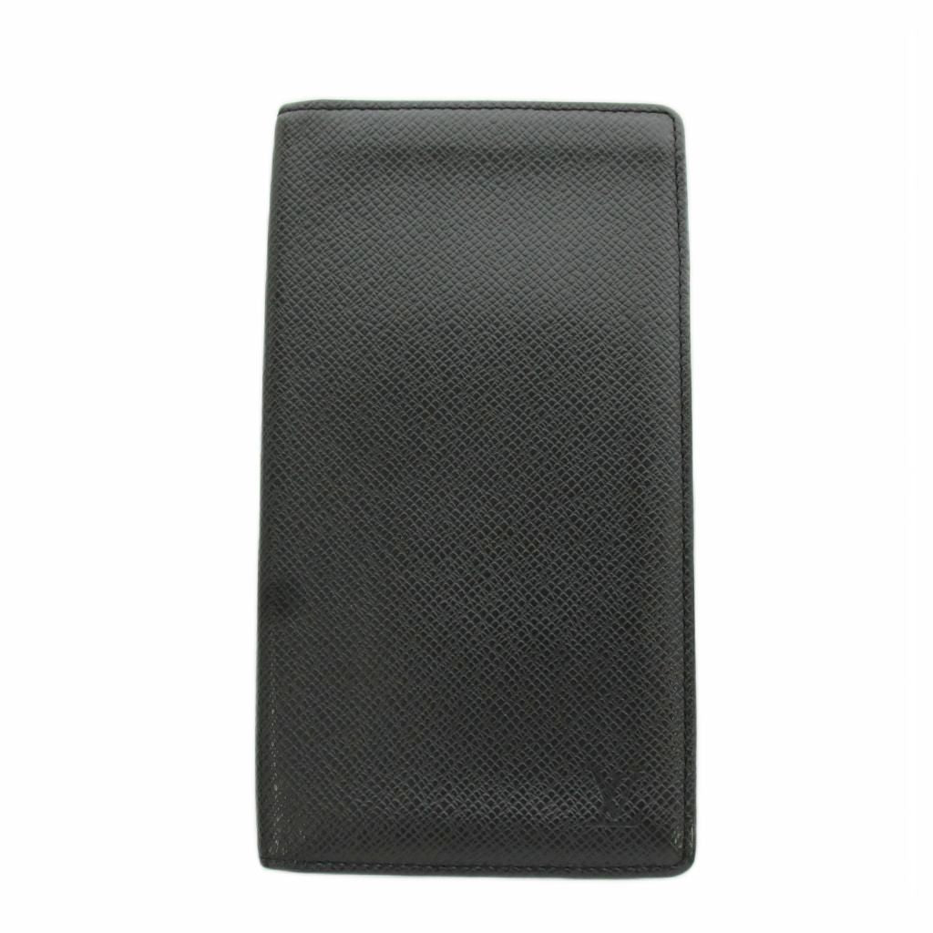 Louis Vuitton Taiga Porte Valle Carte Cles Billfold Wallet Bifold Leather Black