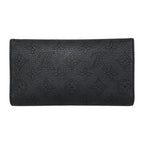 Louis Vuitton Trifold Wallet Portefeuille Amelia Monogram Mahina Noir Black — view 2