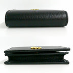 Gucci Double Small Wallet Leather Black Gold — view 4
