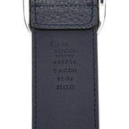 Gucci Belt 85 34 Navy Leather — view 6
