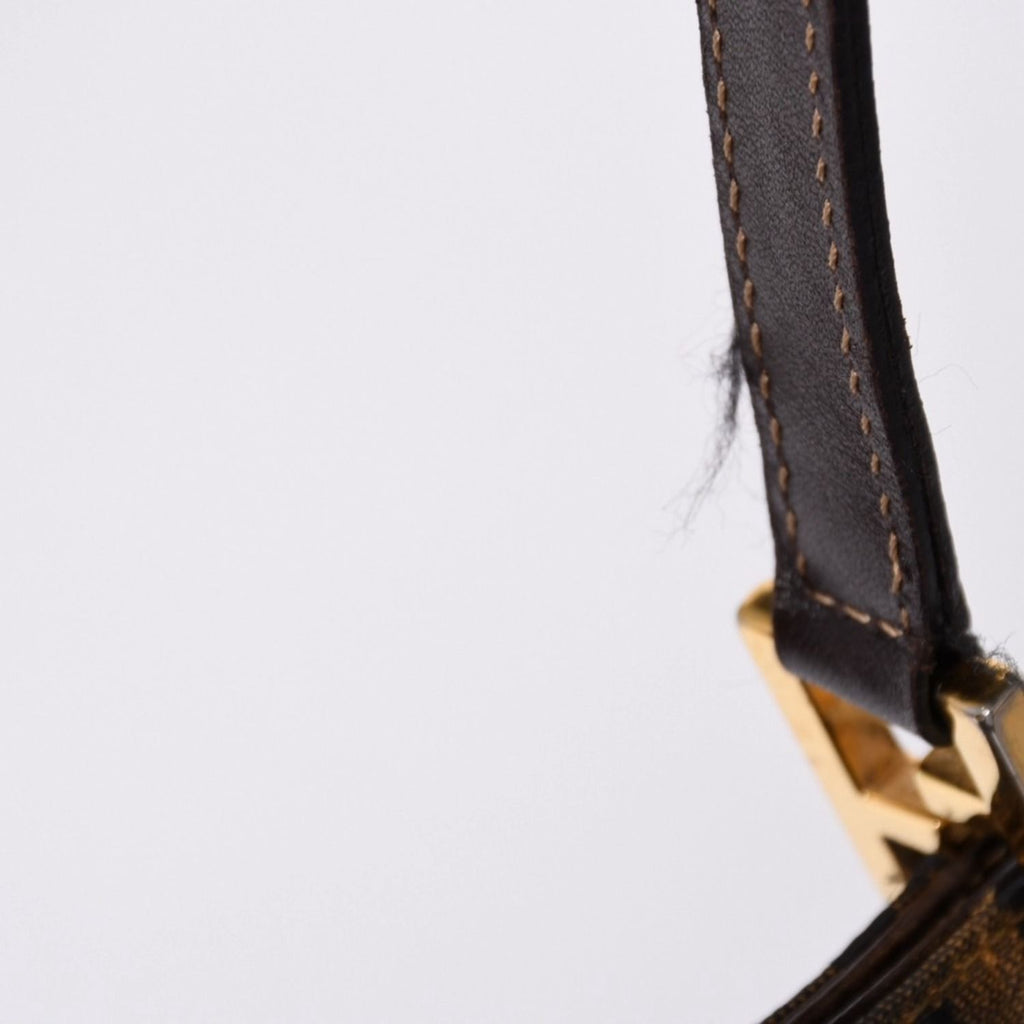 Fendi Zucca Pattern Shoulder Bag Brown Gold — view 6