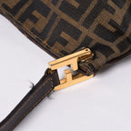 Fendi Zucca Pattern Shoulder Bag Brown Gold — view 5
