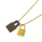 Hermes Necklace O'Kelly PM Etoupe Brown