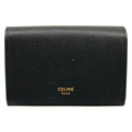 Celine Card Case Black Gold