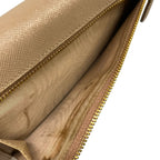 Prada Wallet Pink Beige Ribbon Leather — view 6