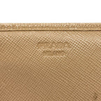 Prada Wallet Pink Beige Ribbon Leather — view 7