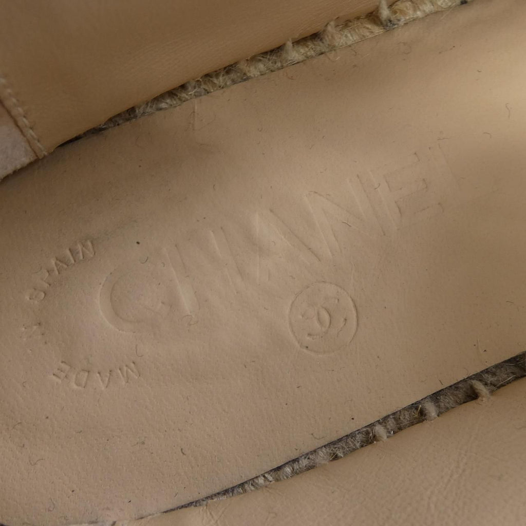 Chanel Espadrilles Shoes Navy — view 6