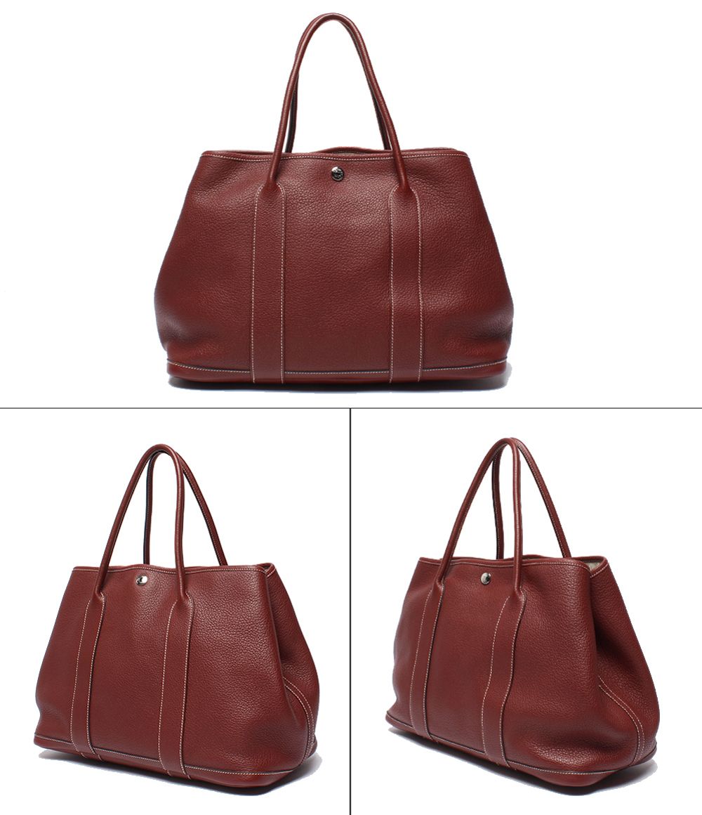Hermes Tote Silver Garden Party PM — view 2