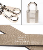 Hermes 2-Way Shoulder Bag Silver Taurillon Clemence Bolide 35 — view 9