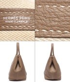 Hermes Tote Silver Garden Party PM — view 4