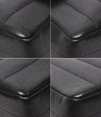 Chanel Chain Shoulder Bag Gold Double Single Flap Caviar Leather Mademoiselle — view 5
