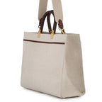 Fendi Tote Sunshine Canvas Leather 2-Way Shoulder Bag — view 2