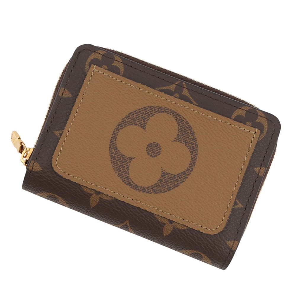 Louis Vuitton Bifold Wallet Monogram Reverse Portefeuille Lou Black