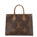 Louis Vuitton Tote Monogram Reverse Giant On The Go MM Handbag 2-Way
