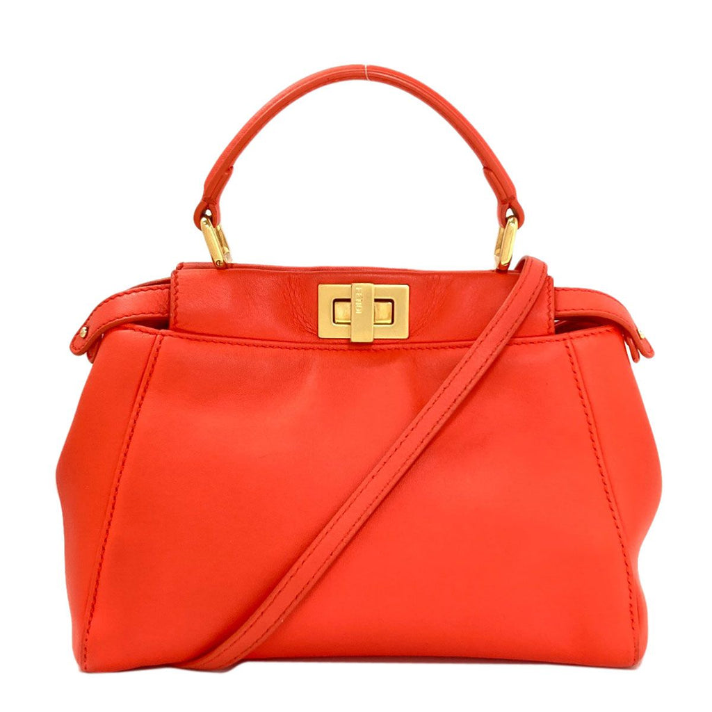 Fendi Peekaboo Mini 2-Way Handbag Calf