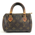 Louis Vuitton Handbag Mini Speedy Monogram Canvas Brown