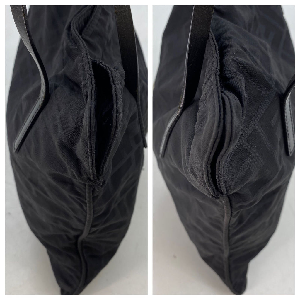 Fendi Tote Zucca Black Canvas Travel Business — view 5