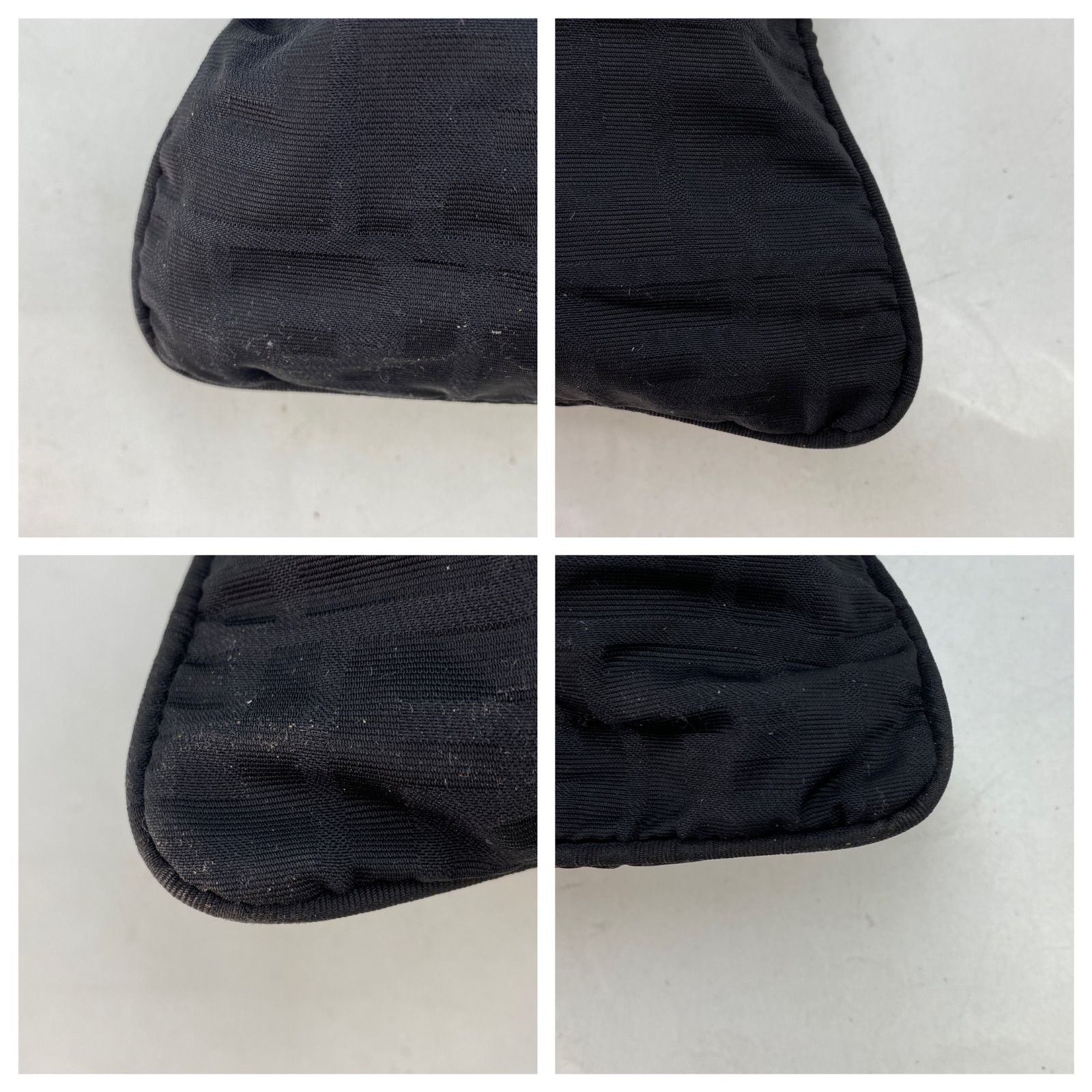 Fendi Tote Zucca Black Canvas Travel Business — view 6