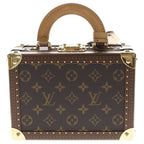 Louis Vuitton Monogram Petite Valise Trunk 2-Way Shoulder Bag Brown Custom Art — view 2
