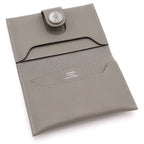 Hermes Card Case Gray Evercolor Grimeia Silver — view 4