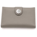 Hermes Card Case Gray Evercolor Grimeia Silver
