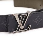 Louis Vuitton LV Line Reversible Monogram Eclipse Belt Black Khaki — view 4