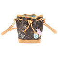 Louis Vuitton Monogram Vivienne Holiday Nanonoe Mini Shoulder Bag Brown Leather